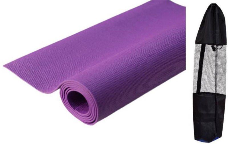 klassy Strong Fitness With cover Yoga mat (copy to thailand brand ) -0A2D53 Purple 5 mm Yoga Mat