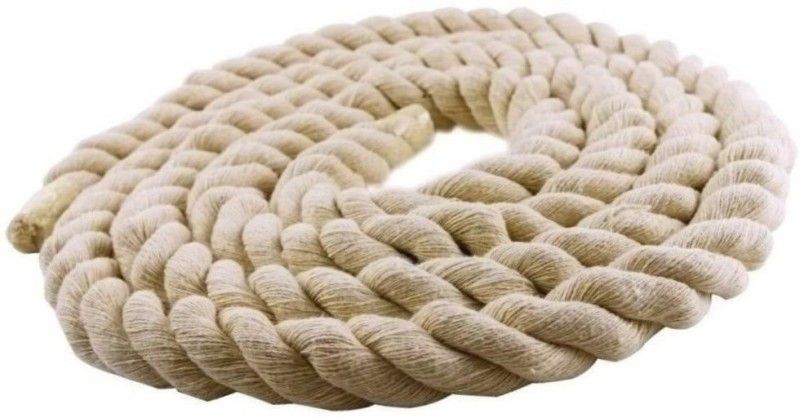 Tinax Tug of War OLYMPIC Cotton Rope White 30Meters - 40mm Thickness Battle Rope  (Length: 98.42 ft, Weight: 1.6 kg, Thickness: 1.57 inch)