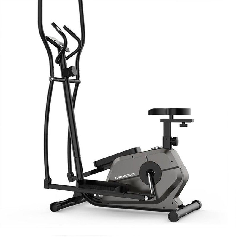 Maxpro MP6066 ELLIPTICAL WITH LCD DISPLAY, ADJUSTABLE SEAT, ADJUSTABLE RESISTANCE Cross Trainer  (Grey)