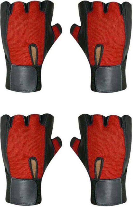 JMO27Deals 102 Red Combo Gloves. Gym & Fitness Gloves  (Red)