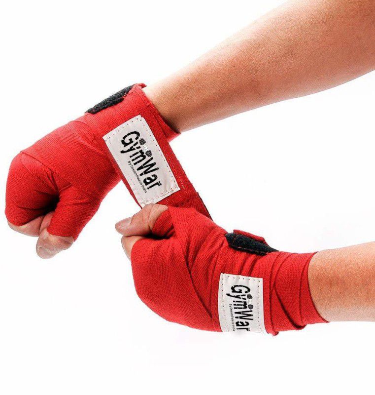 GymWar Wrist Support Gym & Fitness Gloves  (Red)