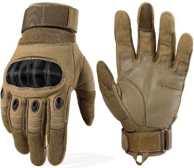 mra fashion Full Finger Outdoor Sports Bike Gloves Touch Screen for Men Gym & Fitness Gloves  (Brown)