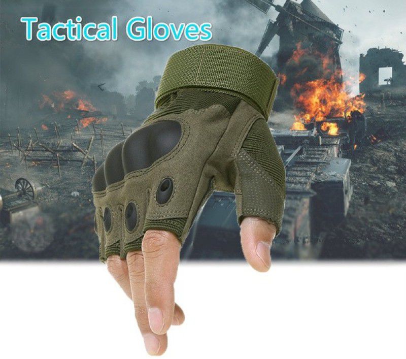 GymWar Tactical Gym & Fitness Gloves  (Green)