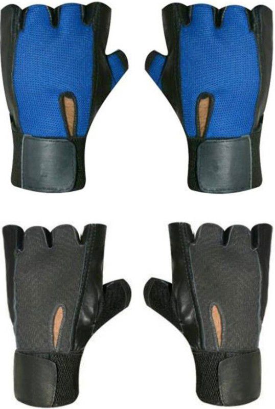 JMO27Deals 102 grey & blue Gloves. Gym & Fitness Gloves  (Multicolor)
