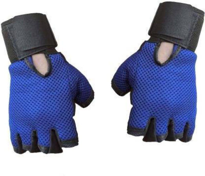 NITURAJ GYM HAND GLOVES (BLUE) Gym & Fitness Gloves  (Blue)