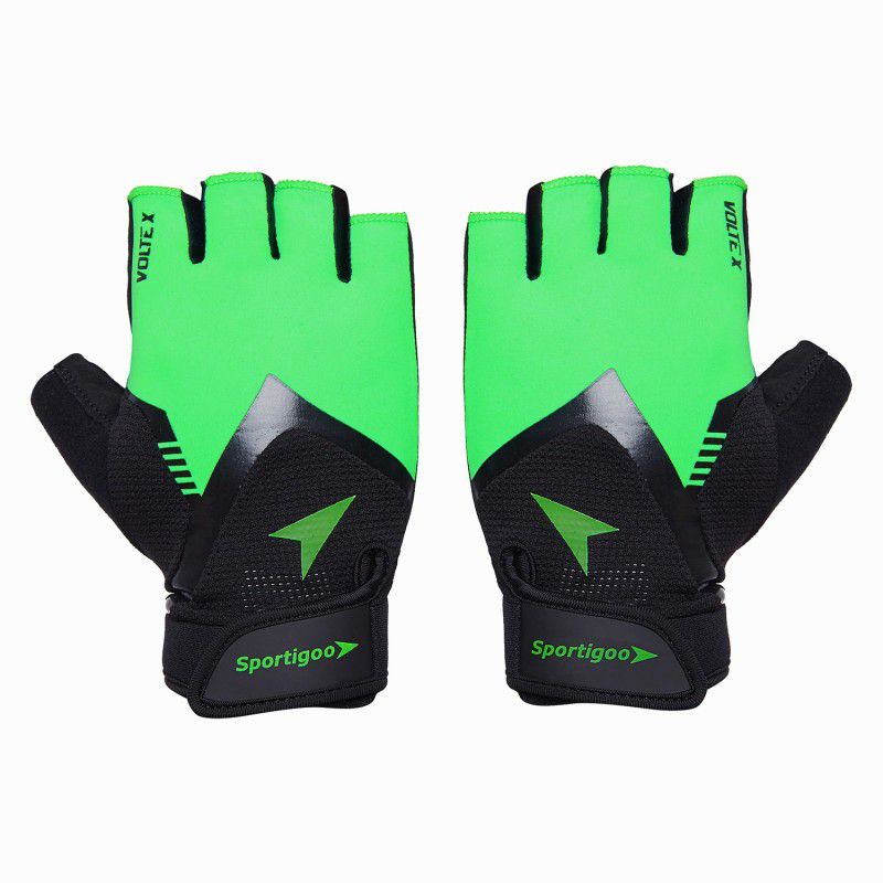Sportigoo VOLTE-X Gym & Fitness Gloves  (Black)