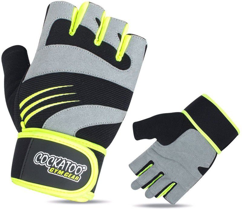 COCKATOO Comfort Gel Gym & Fitness Gloves  (Green)