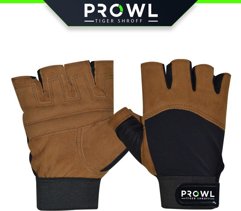 PROWL VISION Gym & Fitness Gloves  (Brown/Black)