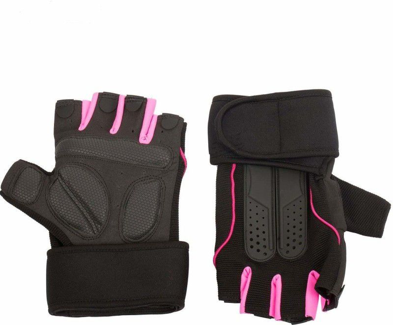 IRIS Half Finger Weightlifting Gym Gym & Fitness Gloves  (Pink)