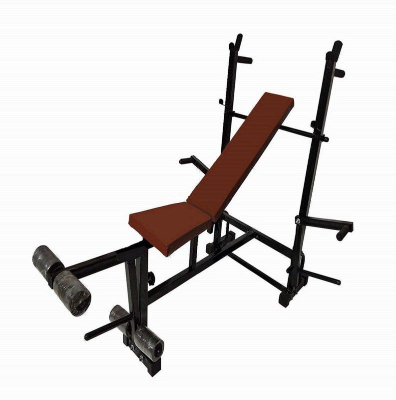 HEALTH FIT INDIA 8 in 1 Fitness Bench ( With 105 Kg. Holding Capacity ) Multipurpose Fitness Bench