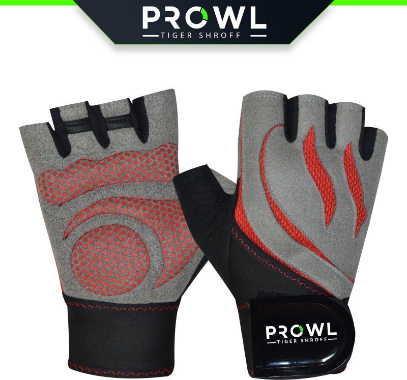 PROWL CHAMP Gym & Fitness Gloves  (Red/Grey)