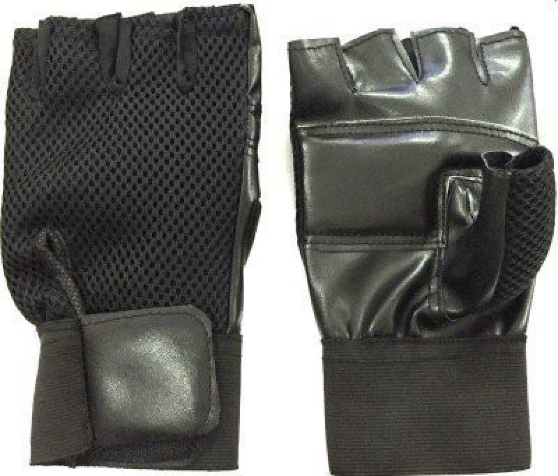 rivi products gym gloves with wrist band Gym & Fitness Gloves  (Black)