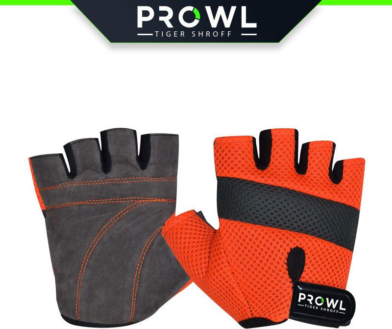 PROWL ACE Gym & Fitness Gloves  (Orange/Grey)