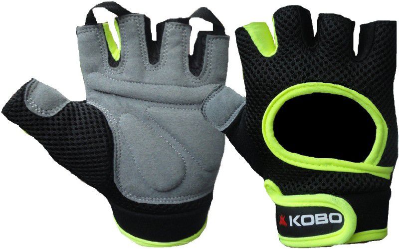 KOBO Weight Lifting (Imported) Gym & Fitness Gloves  (Multicolor)