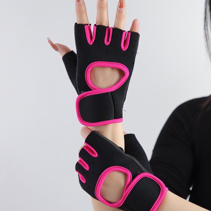 uRock Workout Gym Gloves, Weightlifting Gloves for Men & Women Gym & Fitness Gloves  (Pink)