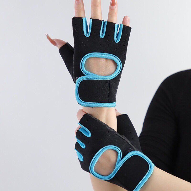 uRock Workout Gym Gloves, Weightlifting Gloves for Men & Women Gym & Fitness Gloves  (Blue)