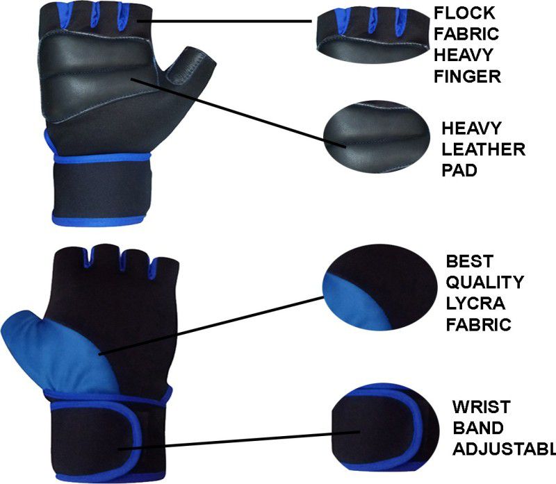 Snipper 106 BLUE Gym & Fitness Gloves  (Blue)