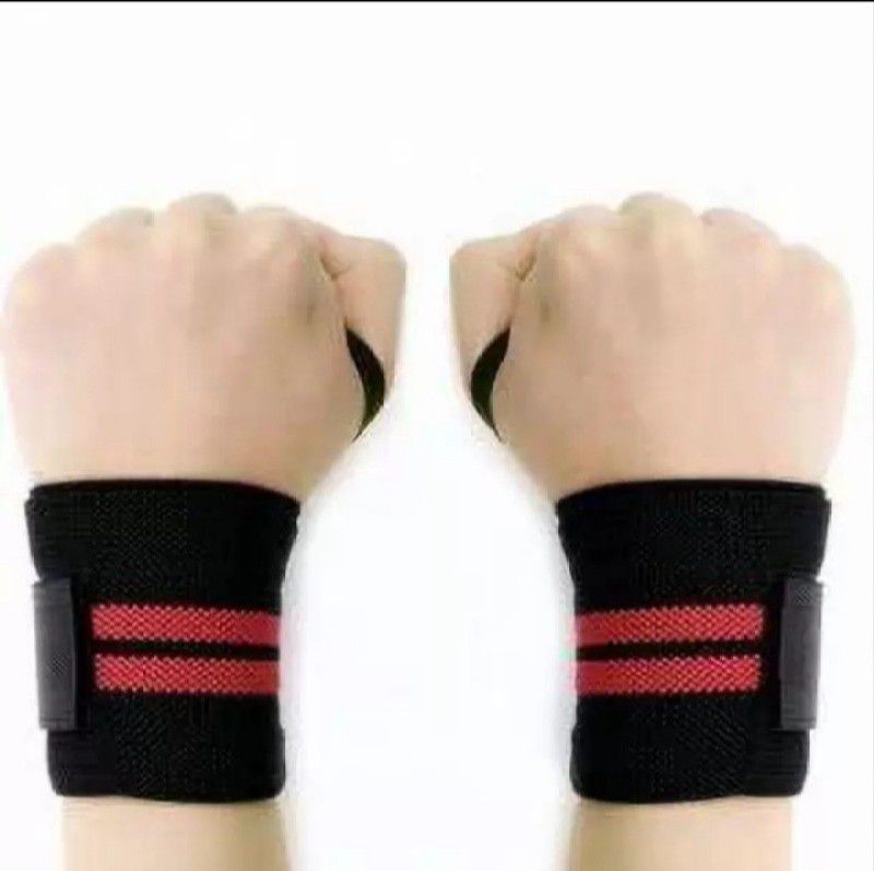 BMTRADING Professional Wrist Wrap Band Wrist Stap For Gym And Fitness. Gym & Fitness Gloves  (Red, Black)