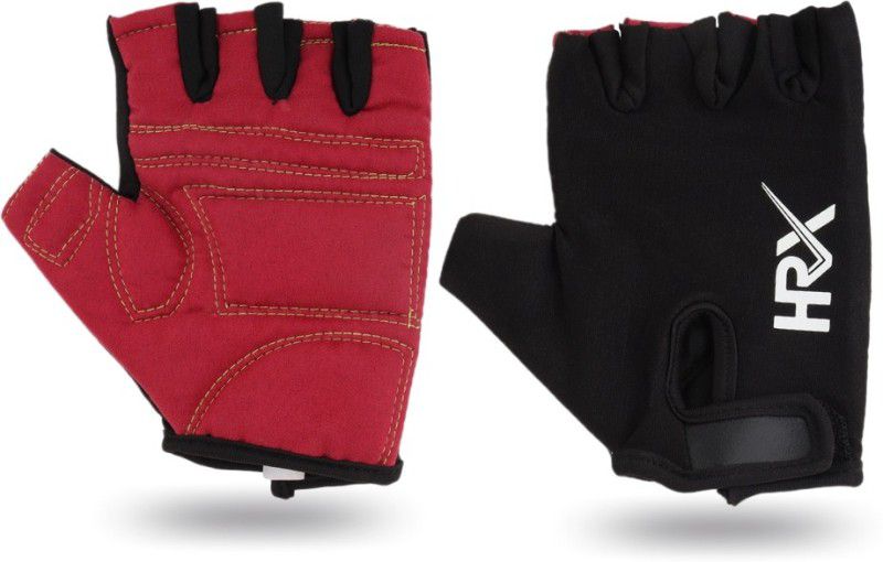 HRX Gloves with Wrist Wrap Support for Fully Body Workout and Fitness Exercise Gym & Fitness Gloves  (Red)