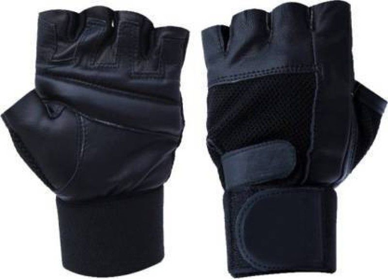 MRC India GYM GLOVES Fitness Gloves, Sport Gloves Gym & Fitness Gloves  (Black)