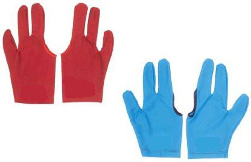 CLUB 147 SNOOKER TABLE GLOVE RED,BLUE 4 PCS Billiard Gloves  (Blue, Red)