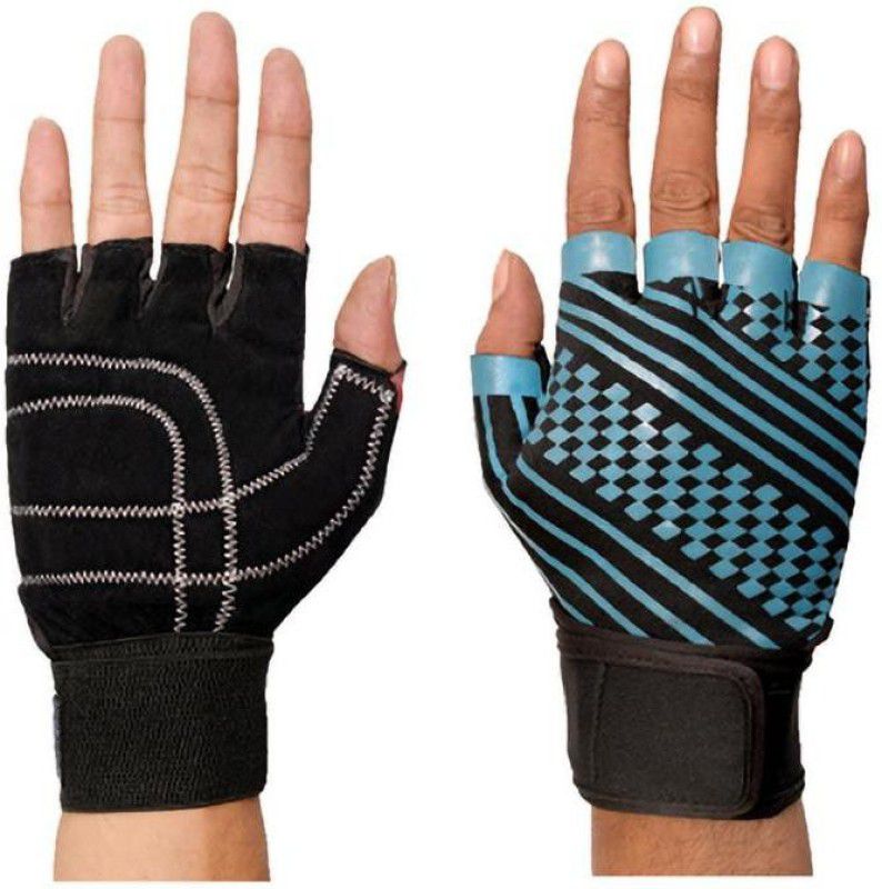 Smartware 109 Gym Gloves for Weightlifting, Gym Gloves For Unisex Gym & Fitness Gloves  (Blue)