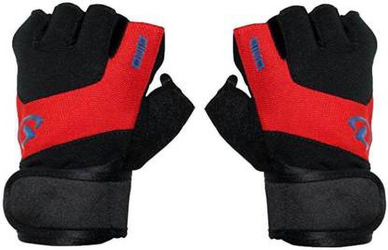 zaysoo GYM GLOVES Weight lifting wrist support Gym & Fitness Gloves Gym & Fitness Gloves  (Red)