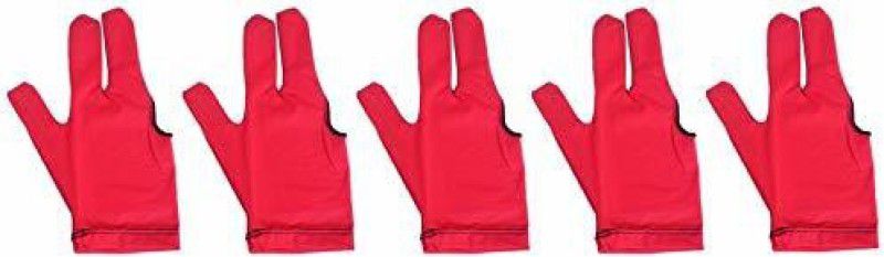 Laxmi Ganesh Billiard Billiard Pool Snooker Glove (Pack of 5 Pieces) Billiard Gloves  (Red)
