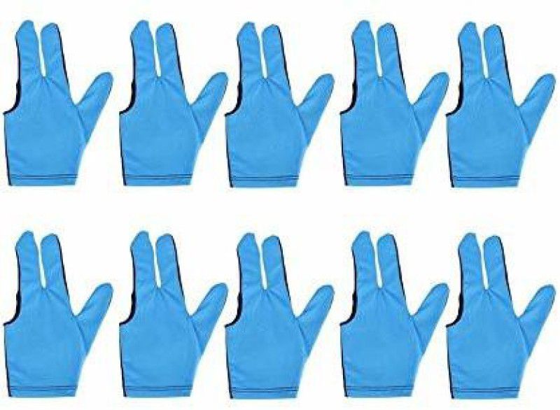Laxmi Ganesh Billiard Snooker and Pool Glove (Pack of 10 Pcs) Billiard Gloves  (Sky blue)