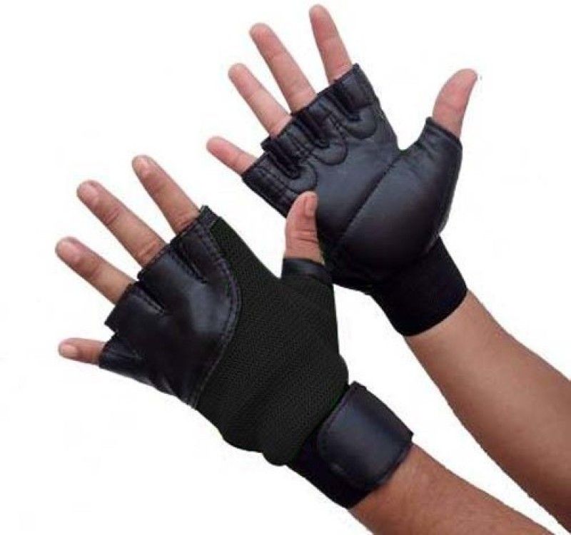 DaylFora Gloves for Gym Workout & Weight Lifting Gym & Fitness Gloves  (Black)