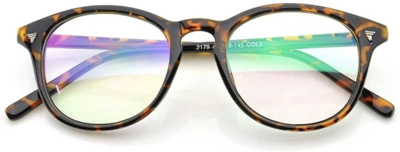 Full Rim Oval, Round Frame For Men & Women  (0 mm)