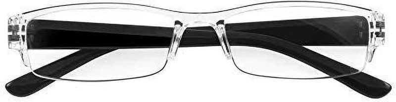 Half Rim (+3.00) Rectangle Reading Glasses  (130 mm)