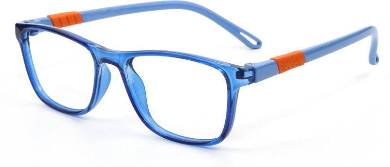 Full Rim Square Anti Glare & Blue Cut Computer Glass For Kids  (44 mm)