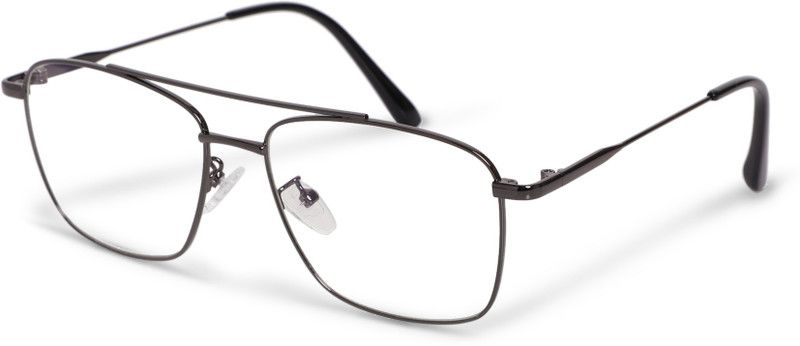 Full Rim Square Anti Glare & Blue Cut Computer Glass For Men & Women  (142 mm)