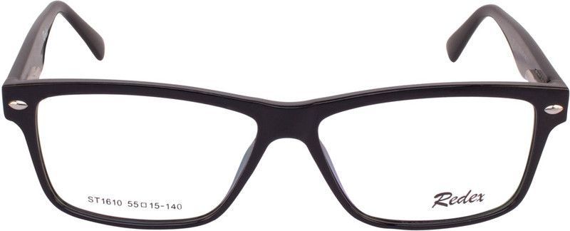 Full Rim Rectangle Anti Glare Frame For Men  (52 mm)