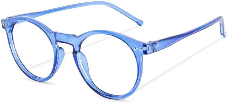 Full Rim Round Anti Glare & Blue Cut Reading Glass For Men & Women  (52 mm)