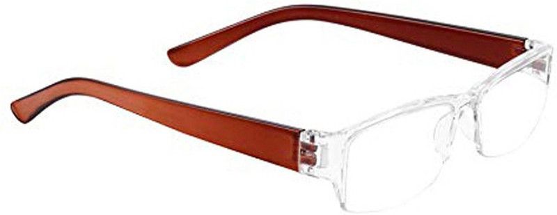 Half Rim (+3.00) Rectangle Reading Glass For Men & Women  (52 mm)
