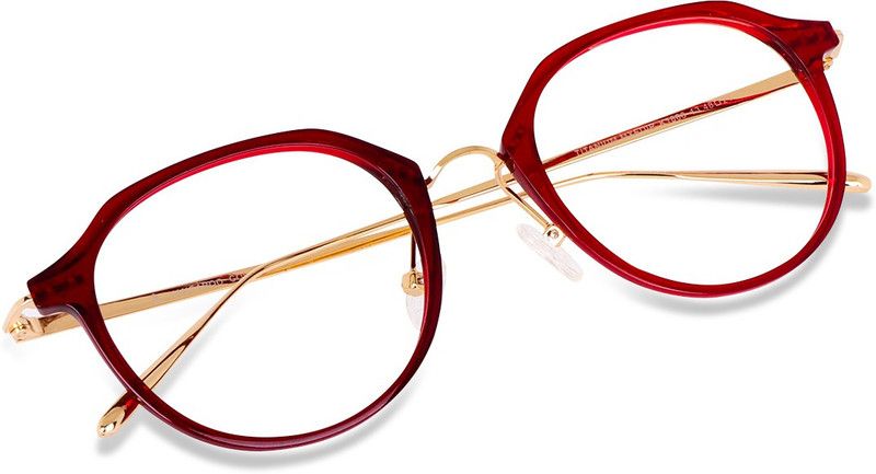 Full Rim Oval, Clubmaster, Aviator Anti Glare & Blue Cut Computer Glass For Men & Women  (52 mm)