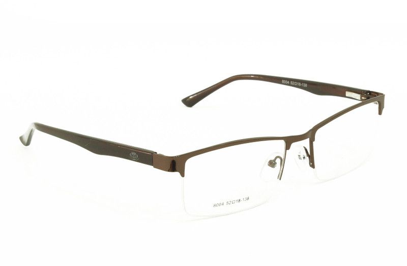 Half Rim Rectangle Frame For Men & Women  (55 mm)