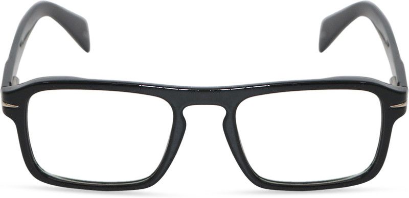 Full Rim Rectangle Frame For Men & Women  (49 mm)