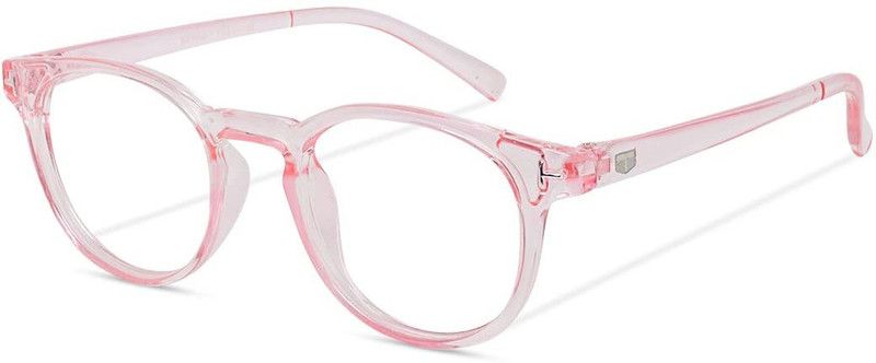 Full Rim Round, Oval Anti Glare & Blue Cut Computer Glass For Men & Women  (48 mm)