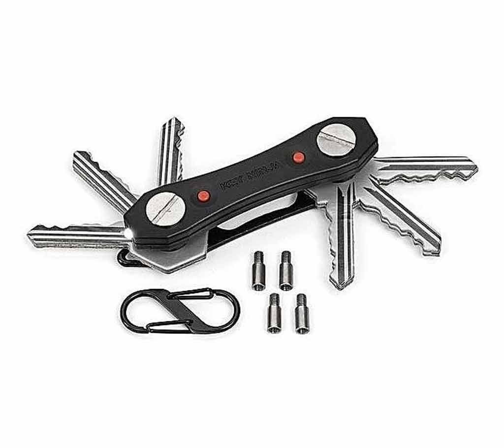 Ninja Multi-Tool Key Ring Holder with Torch -Black