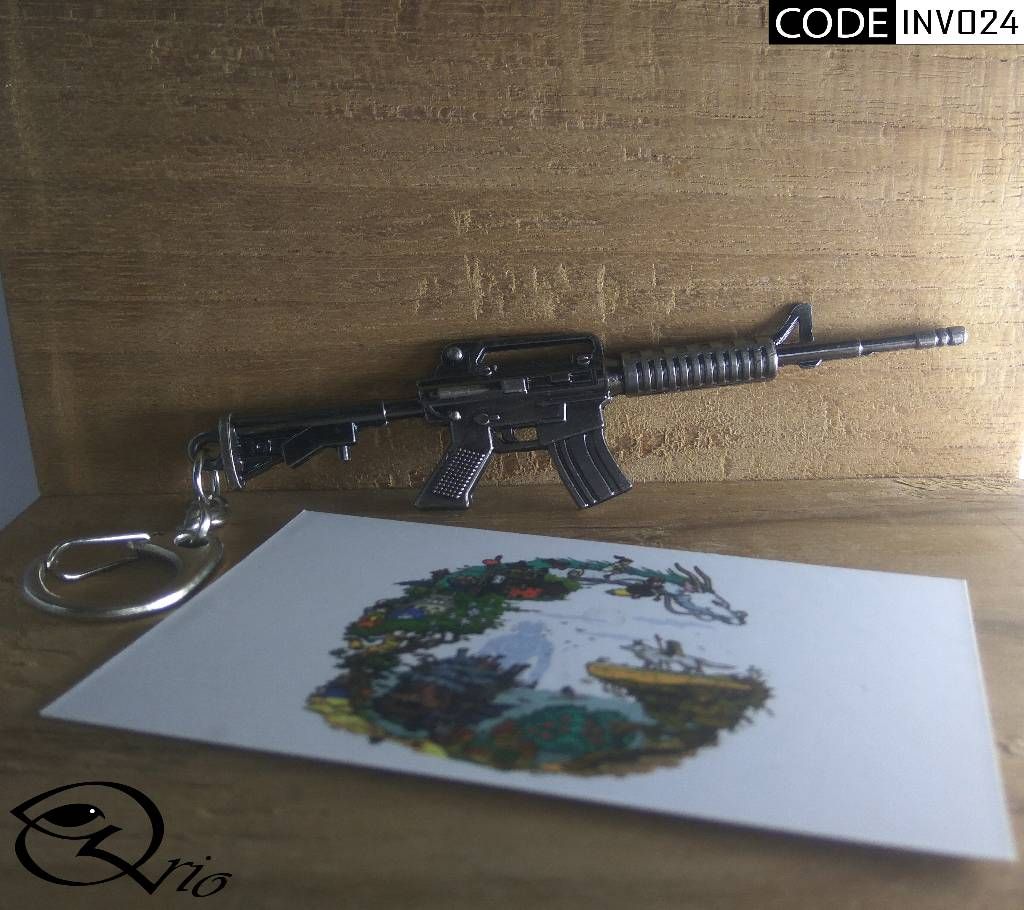Gamers Assault Rifle Version 2 Keychain