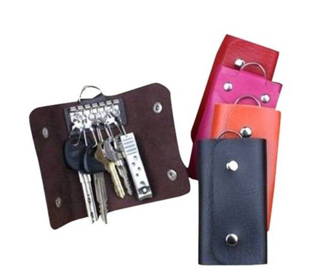 Leather Key Ring Holder- Multicolour