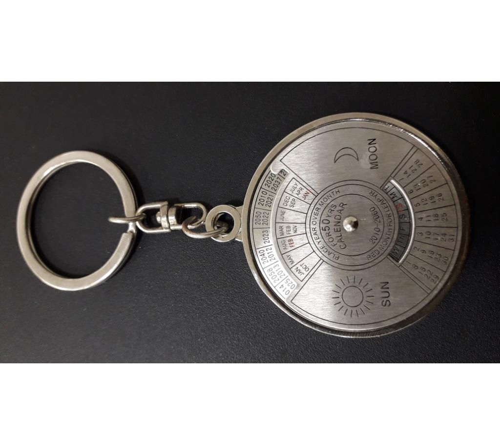 key ring with 50 years calendar