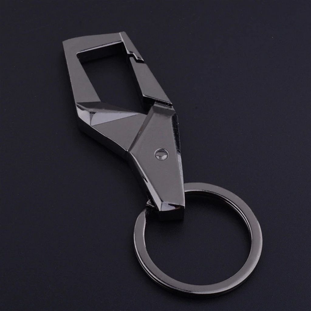 Black Alloy Key Ring