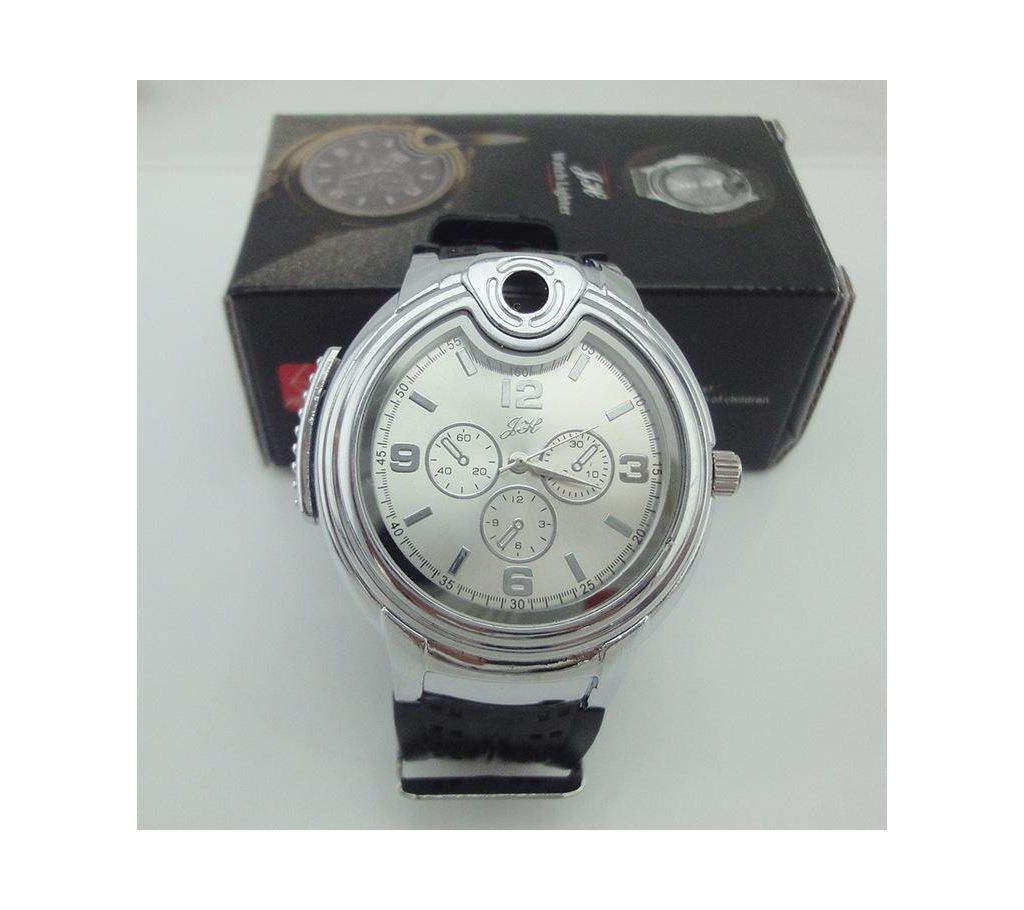 Military Lighter Watch Novelty Man Quartz Sports Refillable Gas