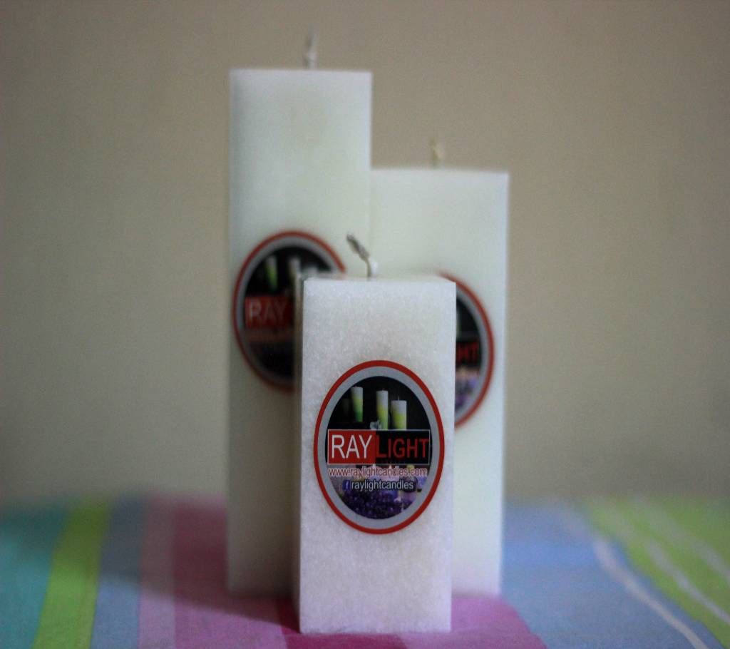 Square Pillar Candle Set
