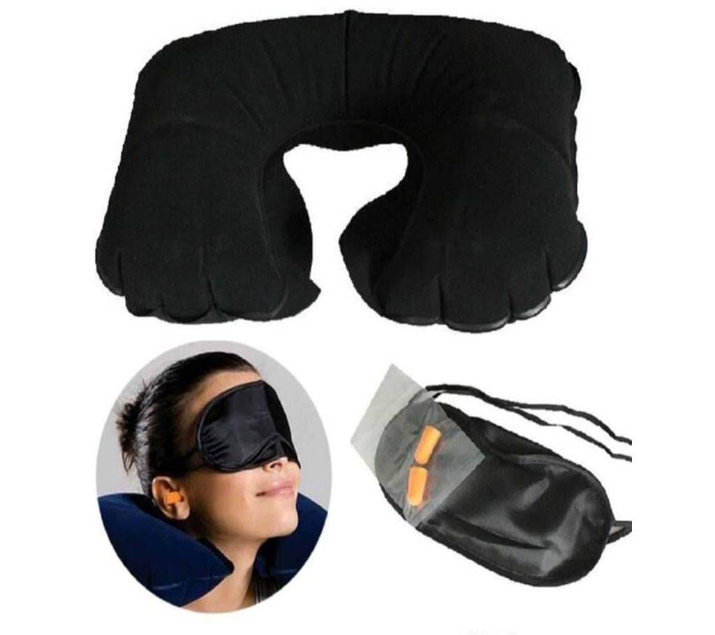 3 in 1 Inflatable Neck Rest Travel Pillow