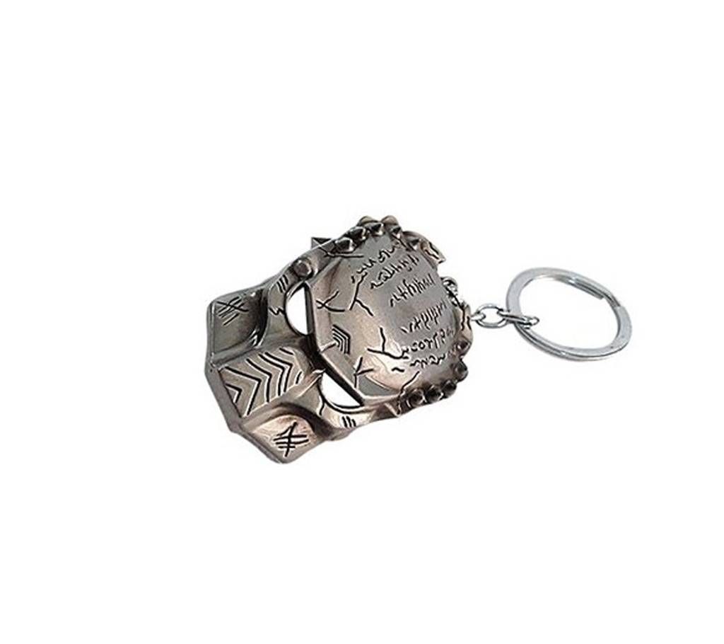 Predator metal keyring - grey